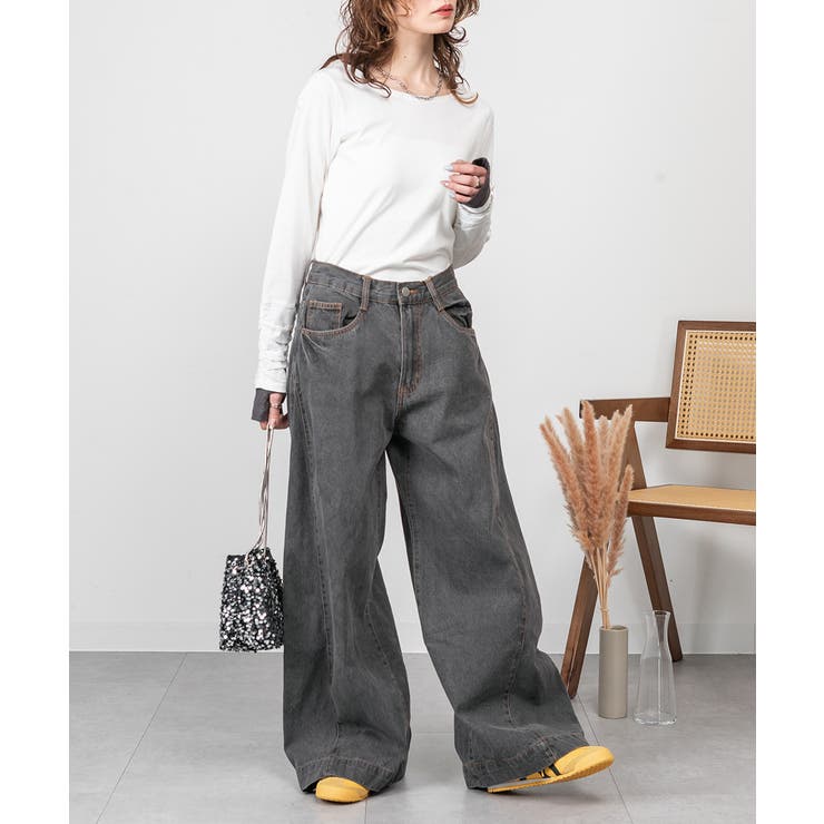 ルーズワイドパンツ | atONE | 詳細画像17 