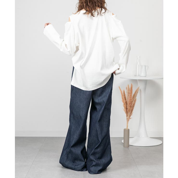 ドレープワイドフレアパンツ | atONE | 詳細画像17 