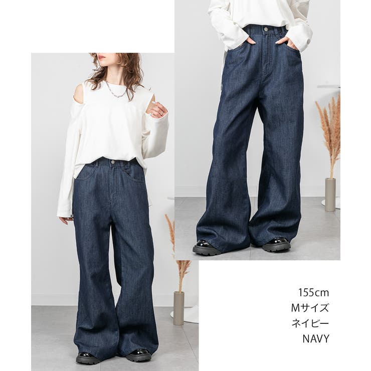 ドレープワイドフレアパンツ | atONE | 詳細画像2 