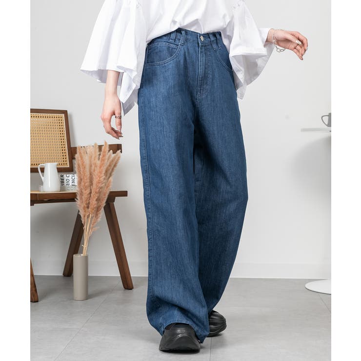 ドレープワイドフレアパンツ | atONE | 詳細画像4 