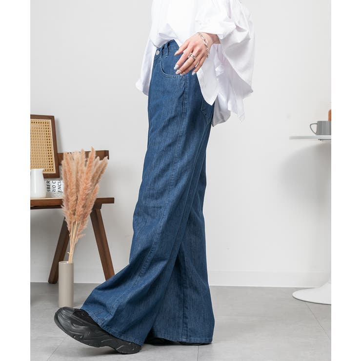 ドレープワイドフレアパンツ | atONE | 詳細画像6 