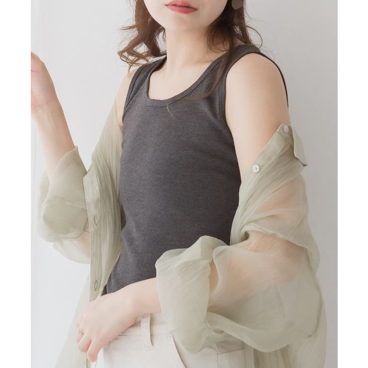 コットンフライスタンクトップ | atONE | 詳細画像9 