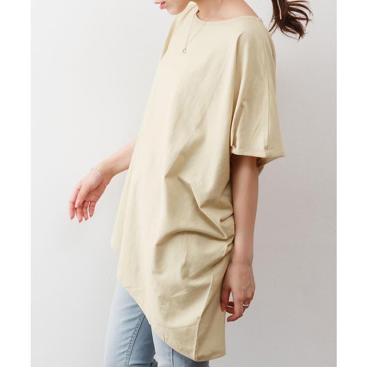 ゆったりシルエット ランダムカットソー M | atONE | 詳細画像9 