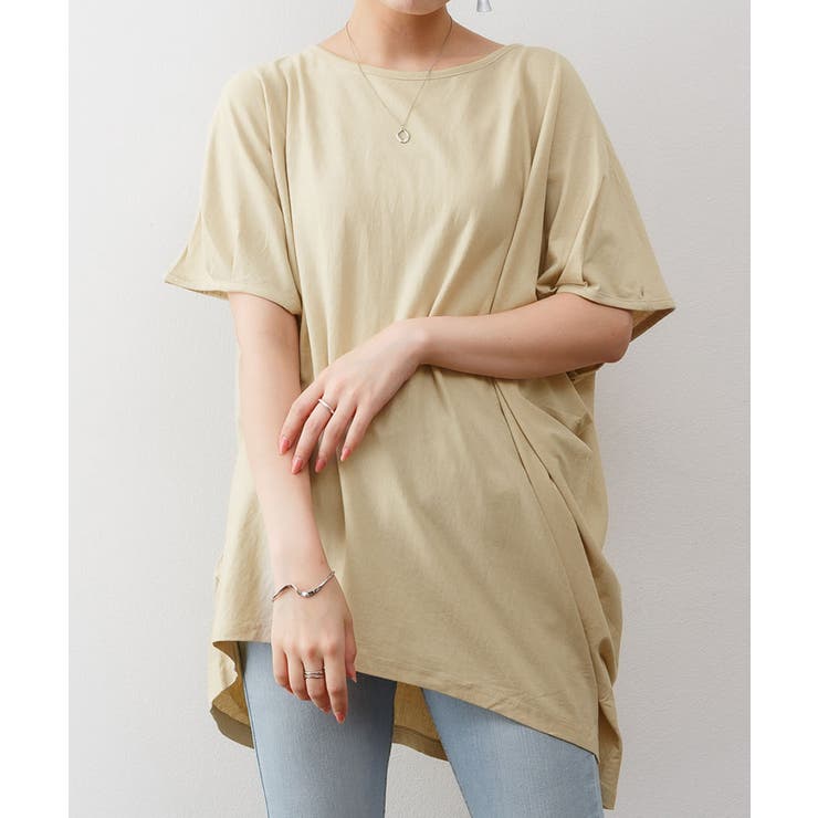 ゆったりシルエット ランダムカットソー M | atONE | 詳細画像11 