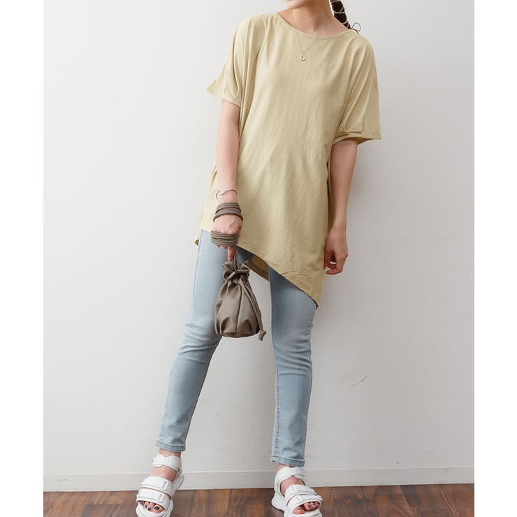 ゆったりシルエット ランダムカットソー M | atONE | 詳細画像12 