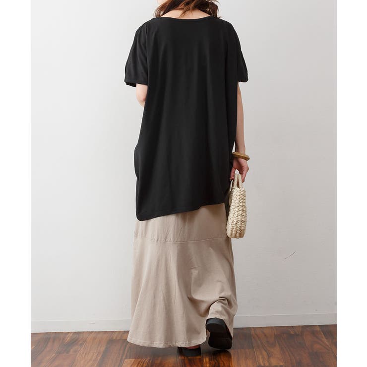 ゆったりシルエット ランダムカットソー M | atONE | 詳細画像21 