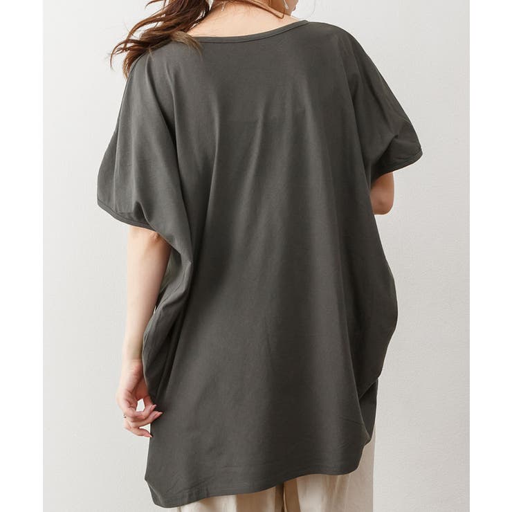 ゆったりシルエット ランダムカットソー M | atONE | 詳細画像25 