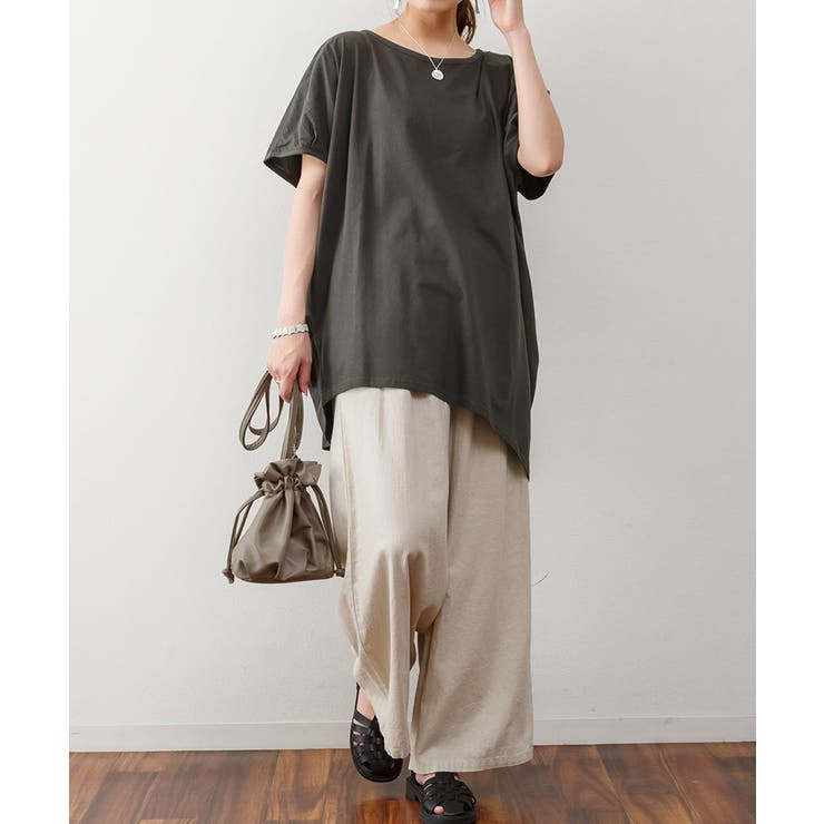 ゆったりシルエット ランダムカットソー M | atONE | 詳細画像26 