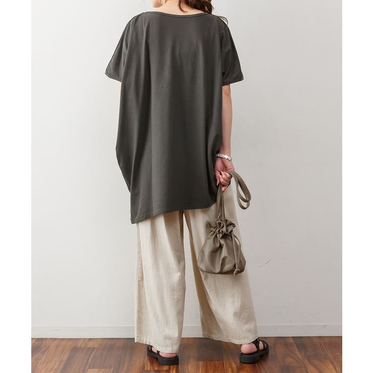 ゆったりシルエット ランダムカットソー M | atONE | 詳細画像28 