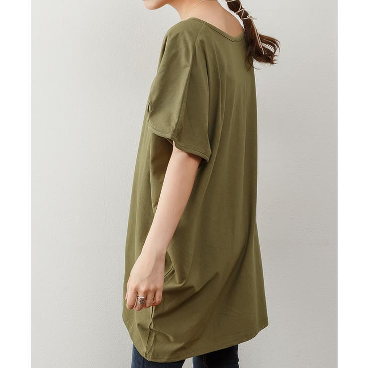 ゆったりシルエット ランダムカットソー M | atONE | 詳細画像31 