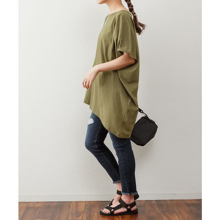 ゆったりシルエット ランダムカットソー M | atONE | 詳細画像34 