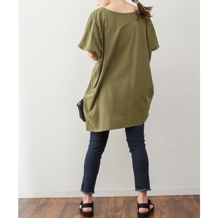 ゆったりシルエット ランダムカットソー M | atONE | 詳細画像35 