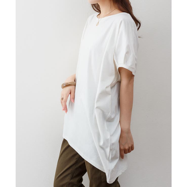 ゆったりシルエット ランダムカットソー M | atONE | 詳細画像38 