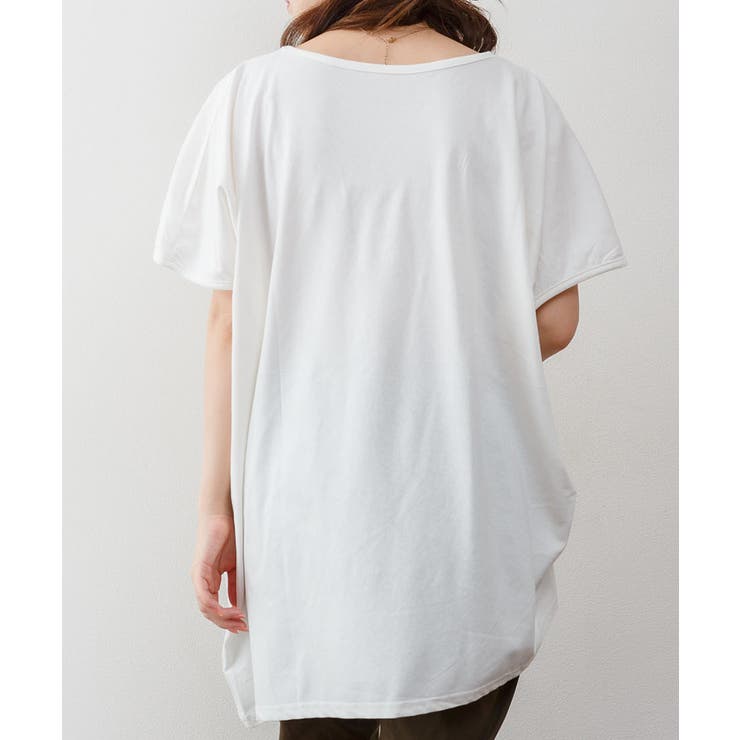 ゆったりシルエット ランダムカットソー M | atONE | 詳細画像39 