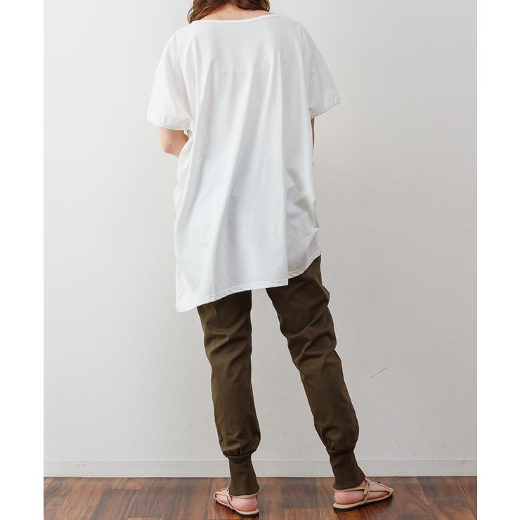 ゆったりシルエット ランダムカットソー M | atONE | 詳細画像42 