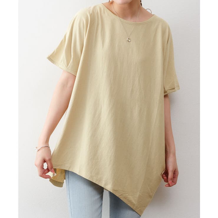 ゆったりシルエット ランダムカットソー M | atONE | 詳細画像8 