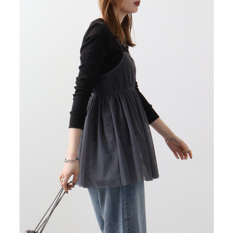 ワッフルVネック長袖Tシャツ ロングスリーブカットソー ロンt | atONE | 詳細画像56 