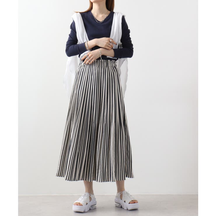 ワッフルVネック長袖Tシャツ ロングスリーブカットソー ロンt | atONE | 詳細画像69 