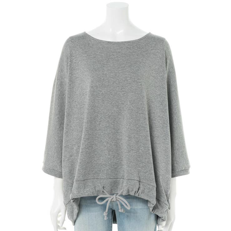 コットンフライスヘムローブ入りカットソー | atONE | 詳細画像17 