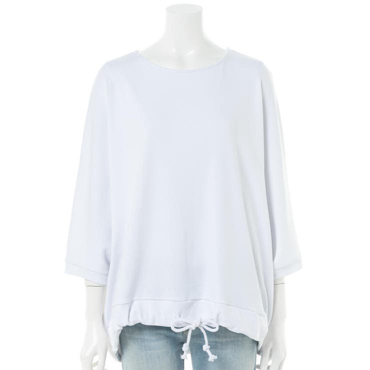 コットンフライスヘムローブ入りカットソー | atONE | 詳細画像22 