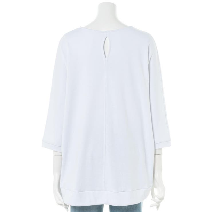 コットンフライスヘムローブ入りカットソー | atONE | 詳細画像23 