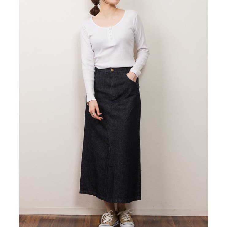 ランダムリブヘンリーネックロングTシャツ | atONE | 詳細画像26 