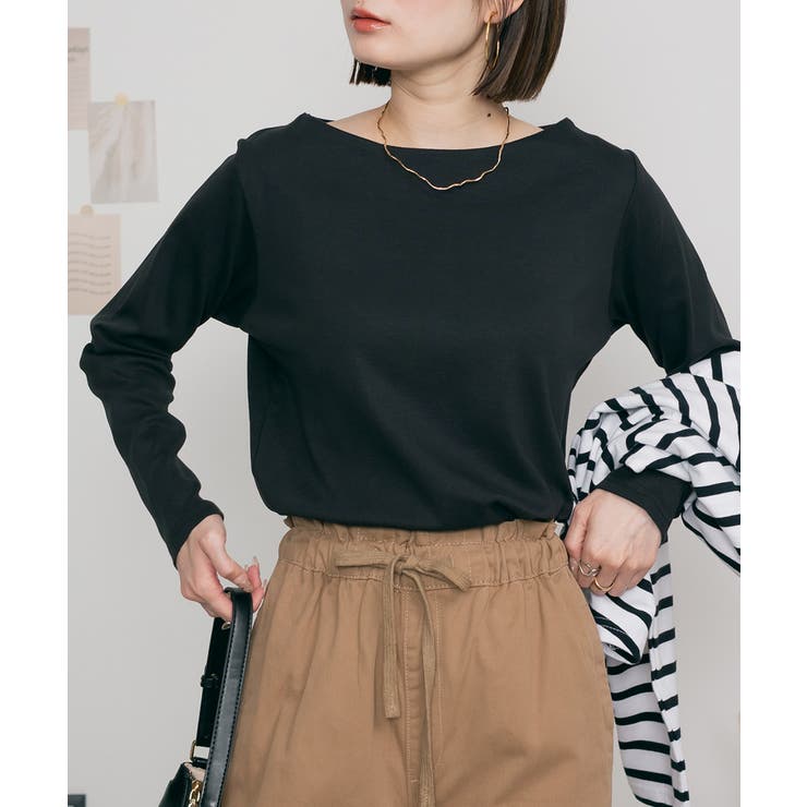 無地ロング Tシャツ ロンT | atONE | 詳細画像2 