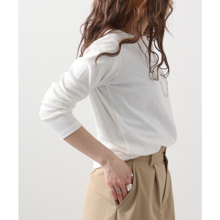 無地ロング Tシャツ ロンT | atONE | 詳細画像8 