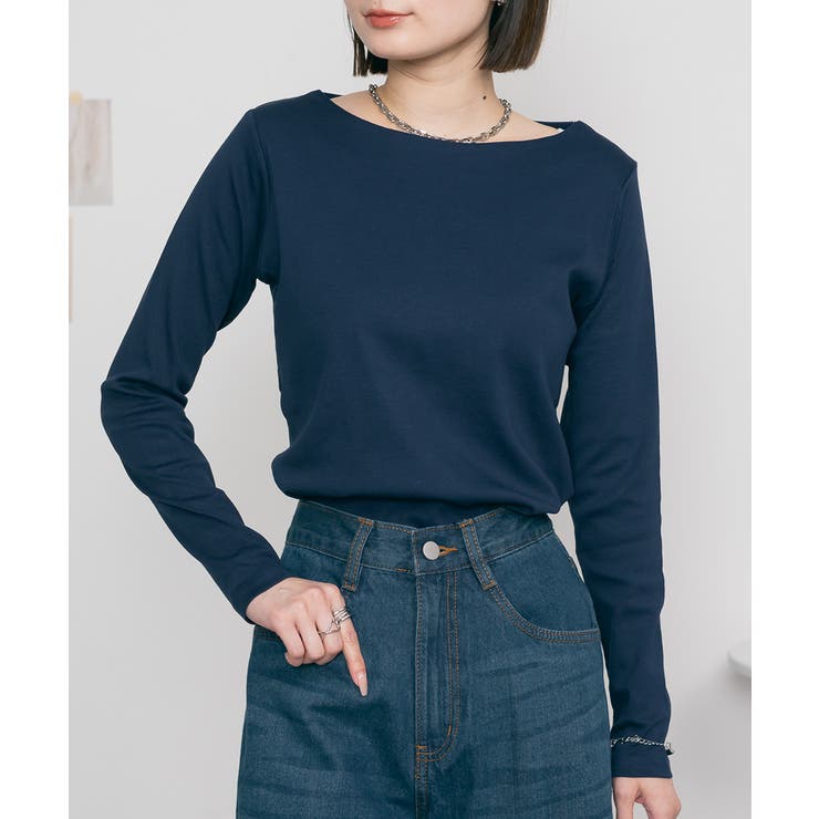 無地ロング Tシャツ ロンT | atONE | 詳細画像16 