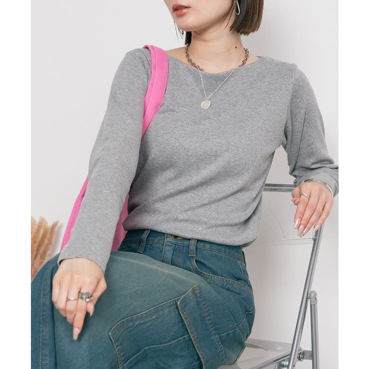 無地ロング Tシャツ ロンT | atONE | 詳細画像30 