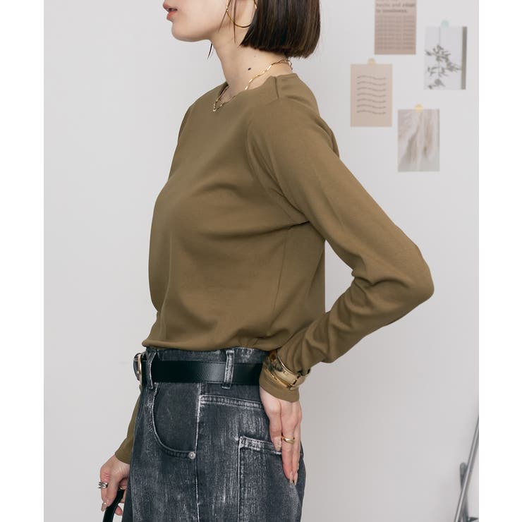 無地ロング Tシャツ ロンT | atONE | 詳細画像38 