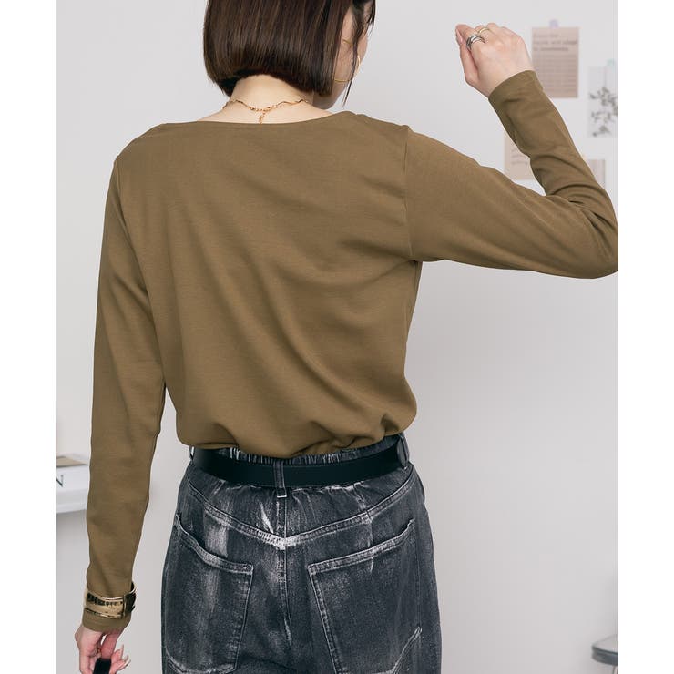 無地ロング Tシャツ ロンT | atONE | 詳細画像39 