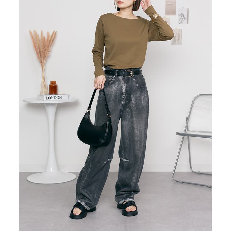 無地ロング Tシャツ ロンT | atONE | 詳細画像40 