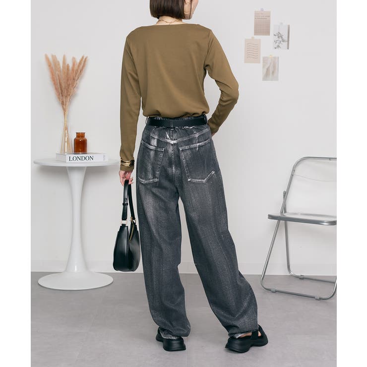 無地ロング Tシャツ ロンT | atONE | 詳細画像42 