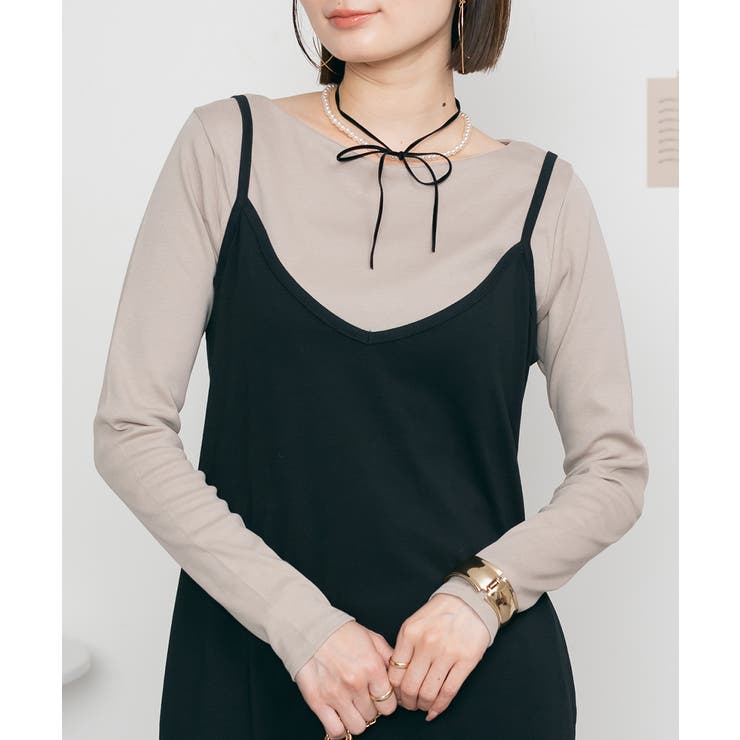 無地ロング Tシャツ ロンT | atONE | 詳細画像43 