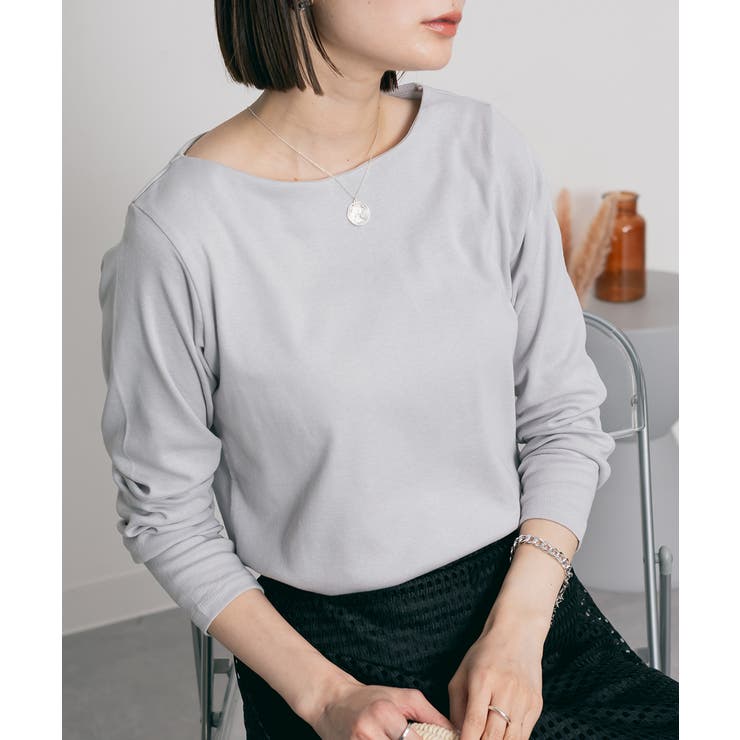 無地ロング Tシャツ ロンT | atONE | 詳細画像51 