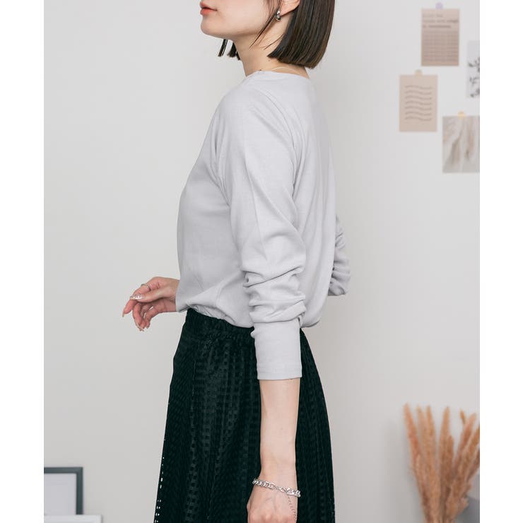 無地ロング Tシャツ ロンT | atONE | 詳細画像52 