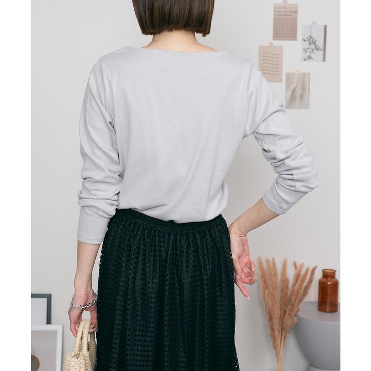 無地ロング Tシャツ ロンT | atONE | 詳細画像53 