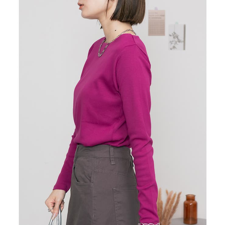 無地ロング Tシャツ ロンT | atONE | 詳細画像58 