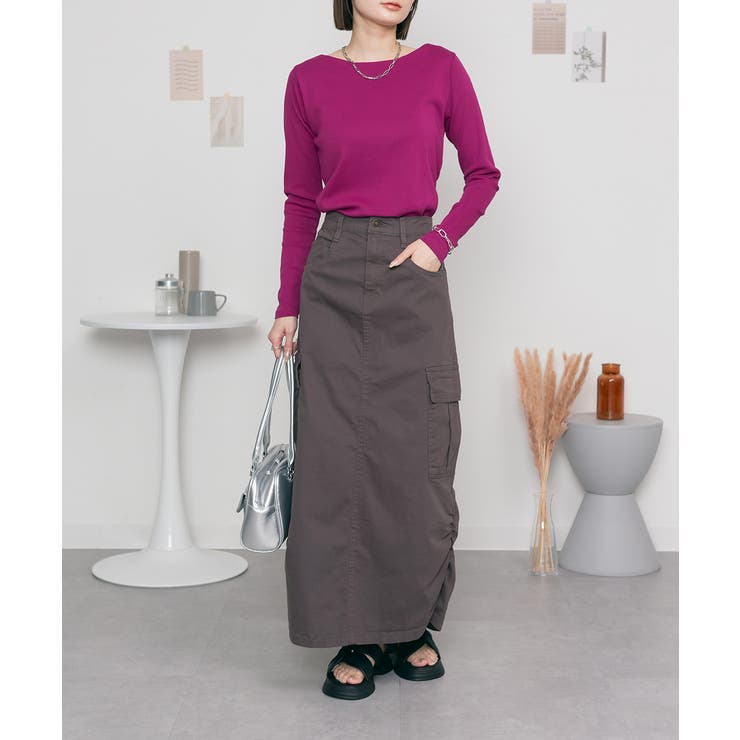 無地ロング Tシャツ ロンT | atONE | 詳細画像60 