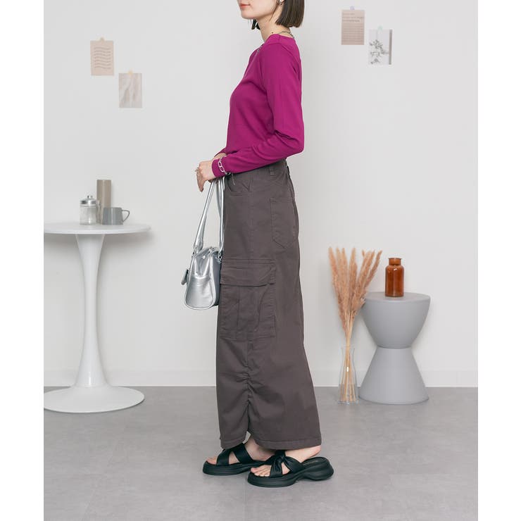 無地ロング Tシャツ ロンT | atONE | 詳細画像61 