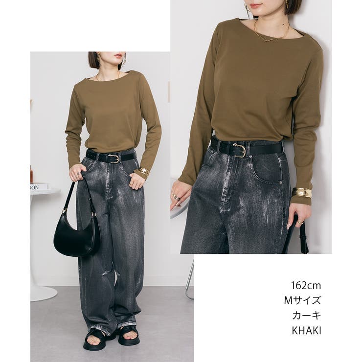 無地ロング Tシャツ ロンT | atONE | 詳細画像68 