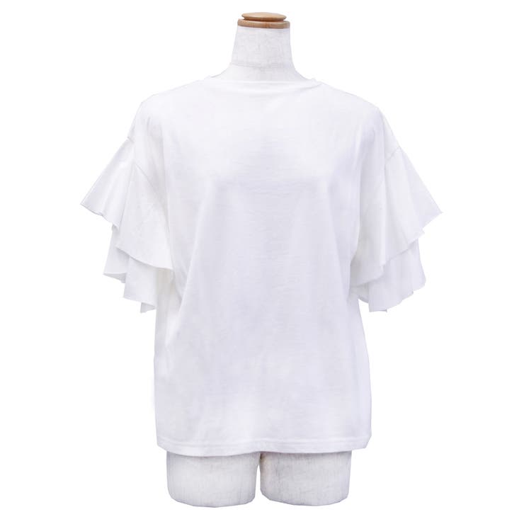 コットンフレアー袖カットソー ふんわり袖で大人フェミニンな印象に レディースファ… | atONE | 詳細画像5 