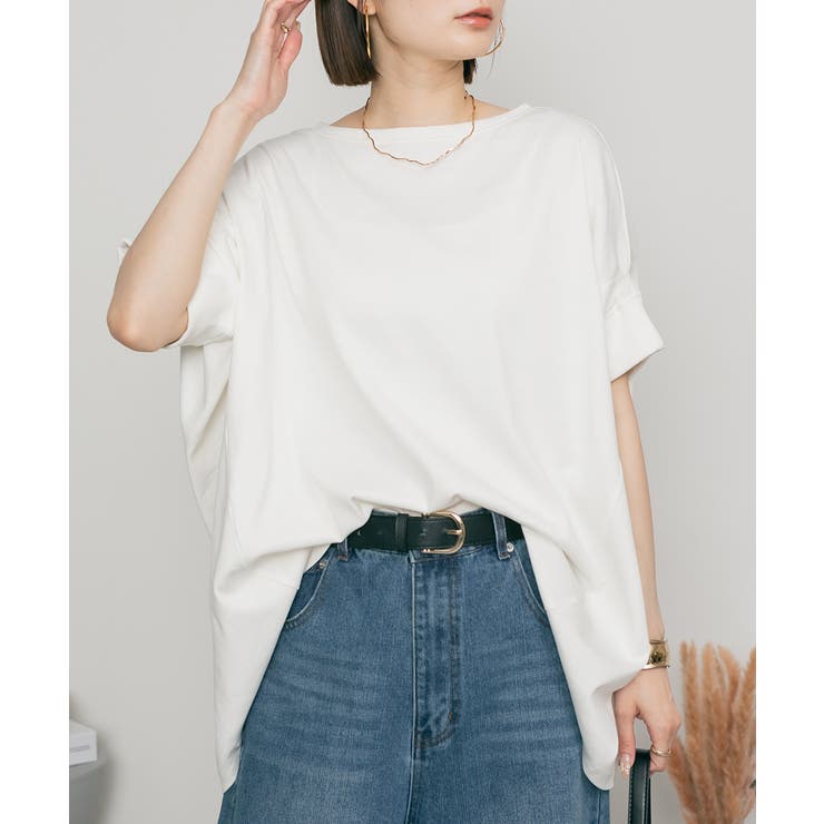 変形ドルマンカットソー レディースファッション通販 変形ドルマンワイドカットソー | atONE | 詳細画像26 