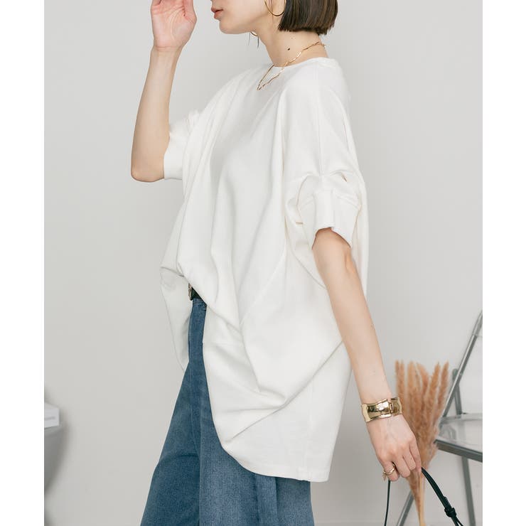 変形ドルマンカットソー レディースファッション通販 変形ドルマンワイドカットソー | atONE | 詳細画像28 