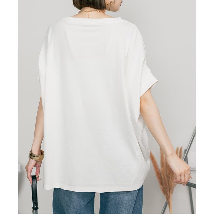 変形ドルマンカットソー レディースファッション通販 変形ドルマンワイドカットソー | atONE | 詳細画像29 