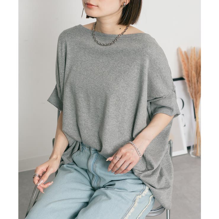 変形ドルマンカットソー レディースファッション通販 変形ドルマンワイドカットソー | atONE | 詳細画像34 