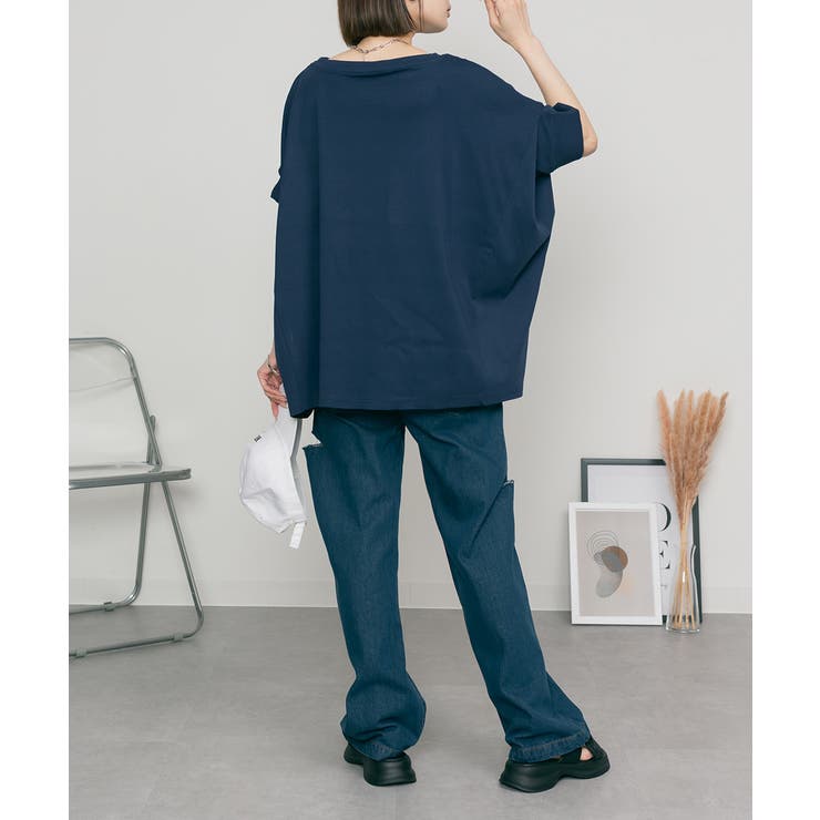 変形ドルマンカットソー レディースファッション通販 変形ドルマンワイドカットソー | atONE | 詳細画像46 