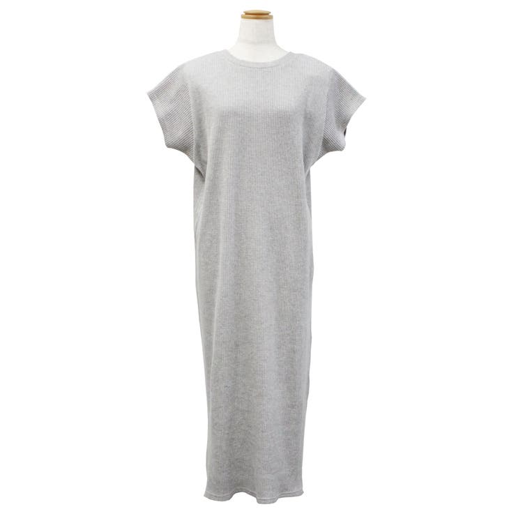 ワッフルバックボタンワンピース 3WAYのワッフル生地ロングカーディガン バック… | atONE | 詳細画像7 