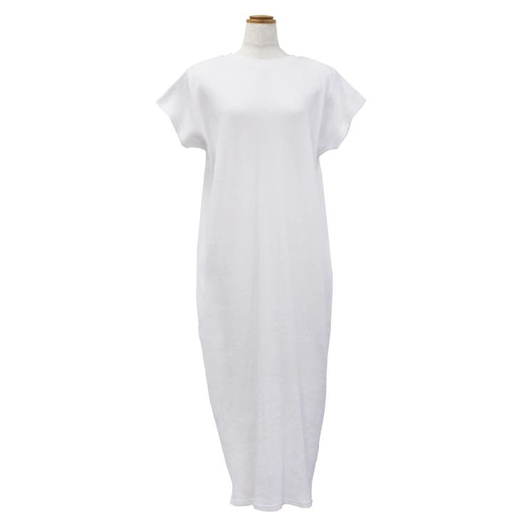 ワッフルバックボタンワンピース 3WAYのワッフル生地ロングカーディガン バック… | atONE | 詳細画像6 